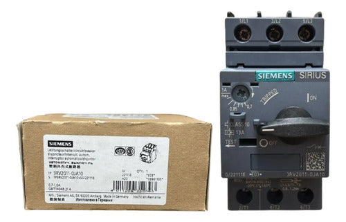 Disjuntor Motor 3rv2011-0ja10 0,7-1,0a Siemens - 50/60hz