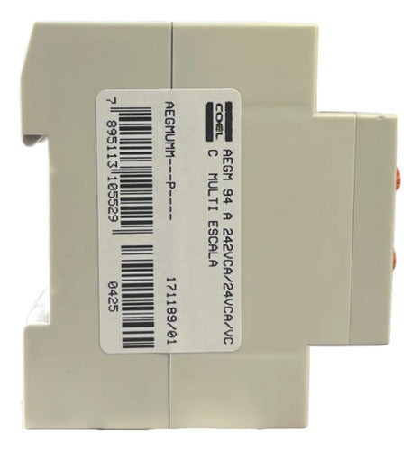 Relé Tempo Aegm 94 A 242vca/24vca/cc Multi Escala Coel 94 A 242vca/24vca/cc