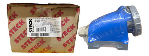 Tomada Sob N3206w 2p+t 32a 200/250v 6h Azul Ip67 Steck Azul