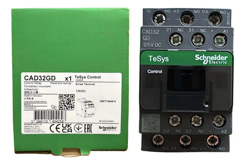 Contator Auxiliar Tesys D 3na+2nf 125vcc Cad32gd Schneider 125vcc