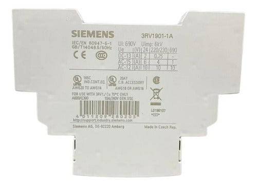 Bloco De Contato Auxiliar 1na+1nf 3rv1901-1a Siemens 1naf