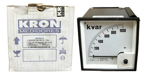 Varimetro Ev96 0-1000kvar 2000/5a 440/115v Trmv 600kvar Kron 440/115