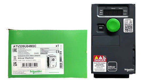 Inversor De Frequência 3,3a 200/240v Atv320u04m3c Schneider 240v