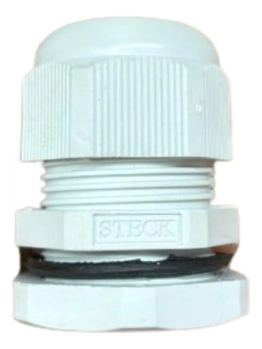 Kit Com 12 Peças: Prensa Cabo S804ci Cinza Pg21 Steck