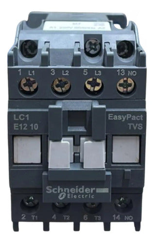 Contator 3p 12a 1na 220vca 50/60hz Lc1e1210m7 Schneider 220v