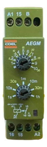 Rele De Tempo 94/242vca 24vca/vcc Aegmumm-p (aegm) Coel