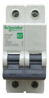 Disjuntor Easy9 2p 2a 3ka 400vca Curva C Ez9f33202 Schneider