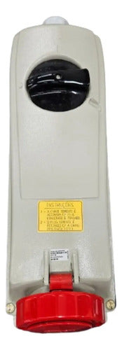 Tomada S4806bwmr Surelock Sobreposição 250a 6h 3p + T Steck Vermelho