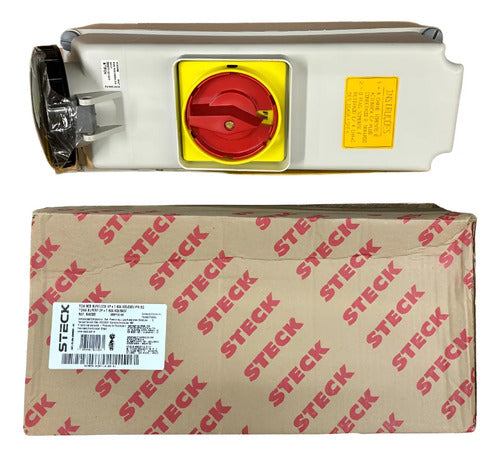 Tomada S4505b 3p+t 63a 600/690v Bq Preta Steck Preto
