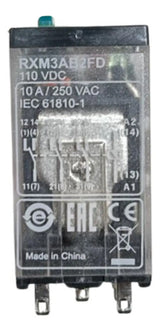 Kit Com 2: Rele Miniatura 3c/o 10a Rxm3ab2fd Schneider 110vcc