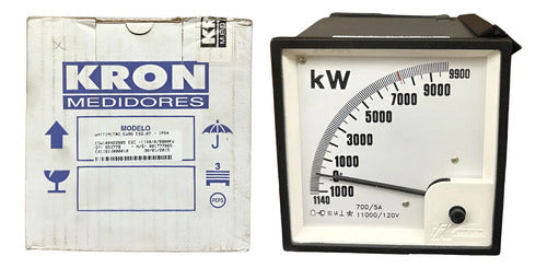 Wattimetro Ew96 Esq.07 700/5a 11000/120v Ip54 C/ Trmv Kron 11000/120v