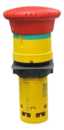 Botão Emergência Vermelho 22mm Plástico Xb7ns8442 Schneider Vermelho -