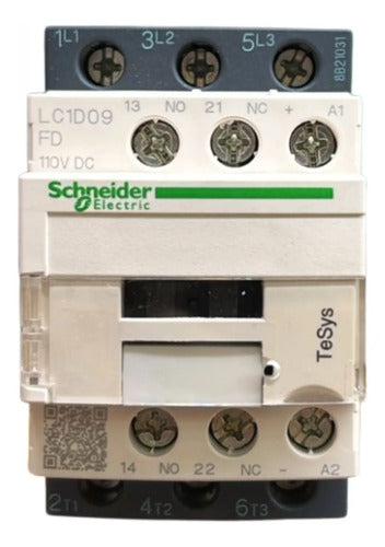 Contator Tesys 3p 9a Ac-3 110vcc 1na+1nf Lc1d09fd Schneider 110vcc