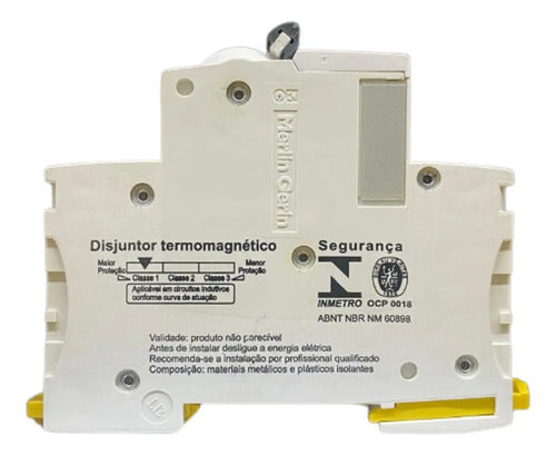 Disjuntor Acti9 Ic60h 1p Curva C 10a 230v A9f84110 Schneider