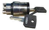 Cabecote Para Chave Seletora 22mm 2 Pos Zb4bg220 Schneider Metal Cromado