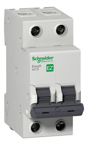 Disjuntor Easy9 2p 10a 6ka 400v Curva C Ez9f56210 Schneider 400v 50 60 Hz