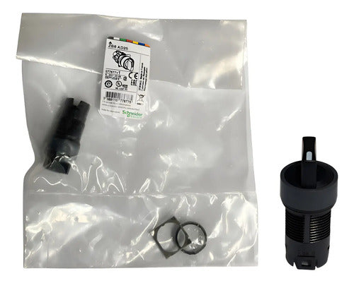 Kit Com 2: Cabeçote Para Comutador 16mm Zb6ad25 Schneider Preto 0