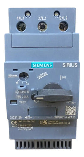 Disjuntor Motor 3rv2031-4wa10 42-52a Siemens 50/60hz