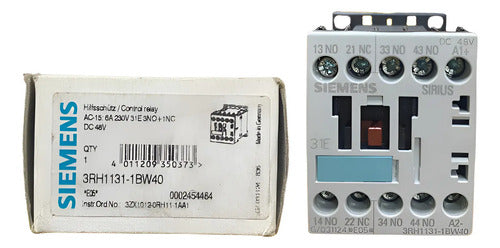 Contator Auxiliar 3rh1131-1bw40 230v 6a Siemens  220v