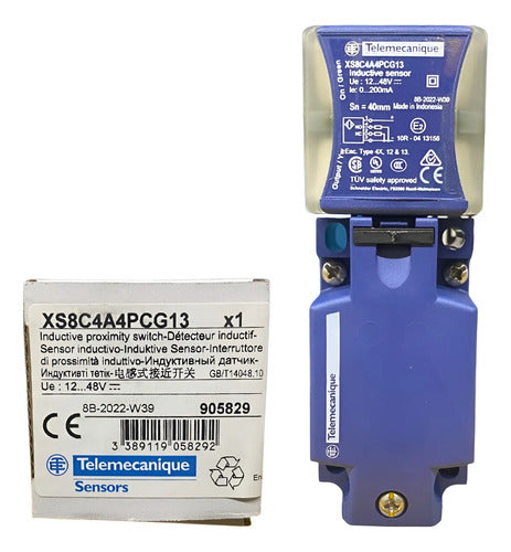 Sensor Indutivo 12...48 Vcc Pnp Xs8c4a4pcg13 Telemecanique