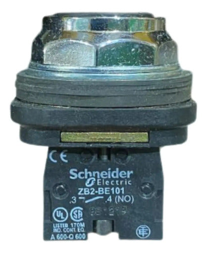 Botão 30mm 1na Preto Xb3ba21 Telemecanique Preto -