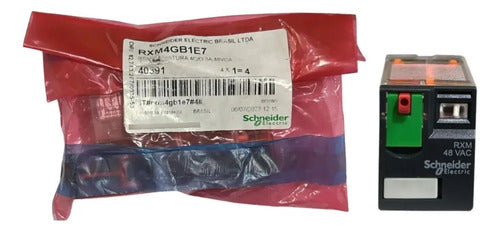 Kit Com 2: Rele Miniatura 4c/o 3a 48vca Rxm4gb1e7 Schneider 48vca