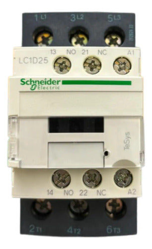 Contator Tesys 3p 25a 127vca 1na+1nf Lc1d25fc7 Schneider 127v