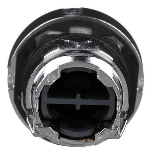Kit Com 3 Peças: Frontal Botão 22mm Preto Zb4ba2 Schneider Preto