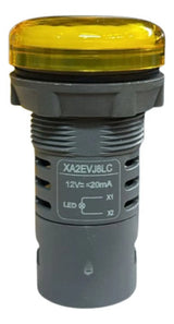 Kit Com 5: Sinalizador 22mm Led Amarelo 12vca/cc Xa2evj8lc 12vca/cc