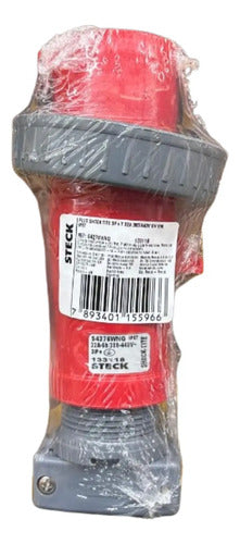 Plug S4276w 32a 3p+t 380/440v 6h Vermelho S4276wnq Steck Vermelho