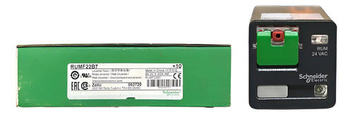 Kit Com 3: Rele Universal Com Led 10a Rumf22b7 Schneider 24vca