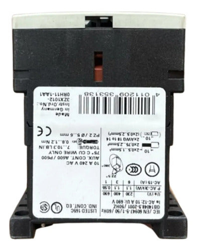 Contator Auxiliar 4na 110v 3rh1440-1bf40 Siemens 127v