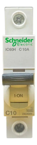Disjuntor Acti9 Ic60h 1p Curva C 10a 230v A9f84110 Schneider