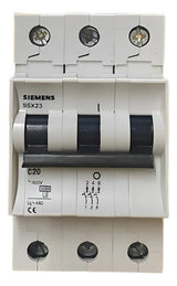 Disjuntor Termomagnético 3p 5sx2320-7 20a Siemens Novo!