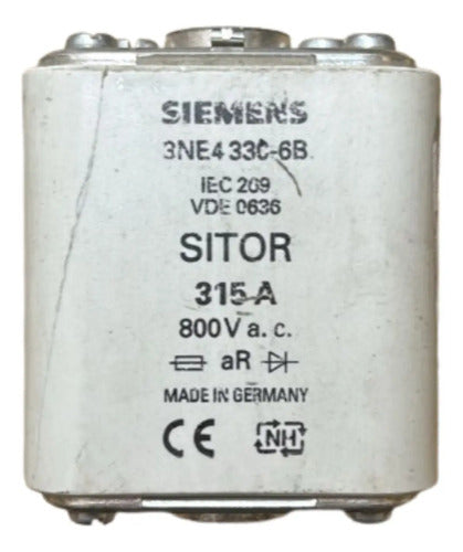 Elemento Fusível Sitor 3ne4330-6b 315a Siemens 800v