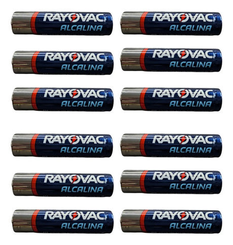 Pilha Rayovac Alcalina Aaa 1,5v Lr03 Kit Com 12 Peças