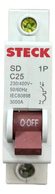 Kit Com 10: Disjuntor Unipolar Sdd61c25 25a Curva C Steck