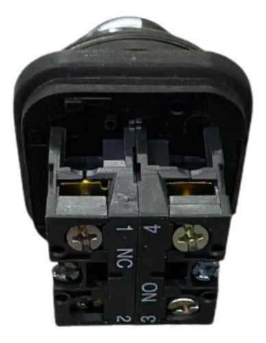 Botão 30mm Preto Xb3bl212 Telemecanique Preto -