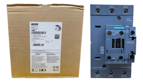 Contator Tripolar 3rt2045-1an20 220v 80a 37kw Siemens 220v