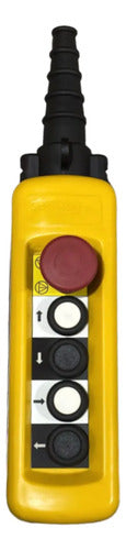 Botoeira Pendente 4 Botoes + 1 Emergência Xaca4713 Schneider Amarelo