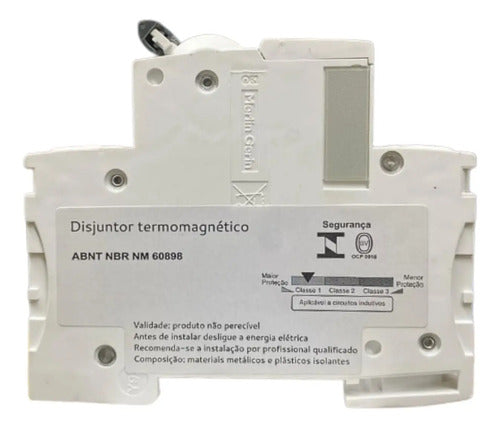 Disjuntor Acti9 Ic60h 2p Curva B 20a 230v A9f83220 Schneider