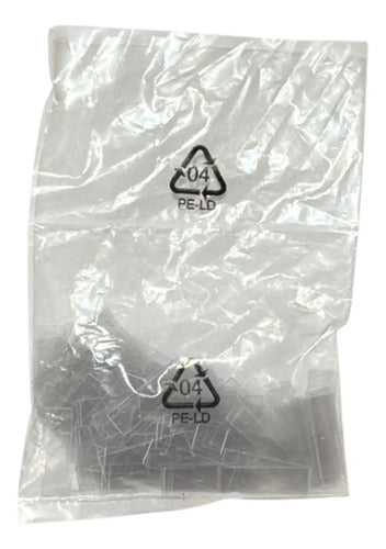 Conjunto De 76 Etiquetas 8x27mm Zby4100 Schneider Transparente Sem Gravação