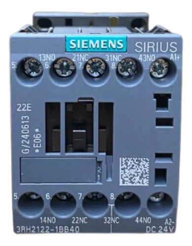 Contator Auxiliar 3rh2122-1bb40 24v Siemens  24v