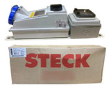 Tomada Sob 3p+t 32a 200/250v 9h Az Ddr Ip67 Ss4209ddr Steck  Azul