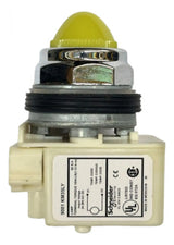 Sinaleiro 30mm Metálico 9001kp35lyy9 Amarelo Schneider Amarelo 24vca Cc