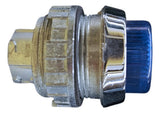 Kit Com 2: Botão Sinaleiro Azul Vsz304/16 30 Mm Schmersal Azul Não Informado