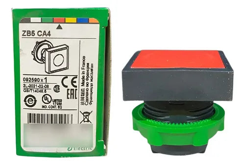 Cabeçote Para Botão 22mm Plástico Zb5ca4 Vermelho Schneider Vermelho 0