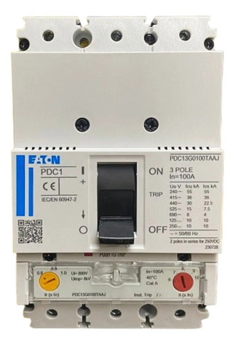 Disjuntor Tripolar 100a Pdc13g0100taaj Eaton