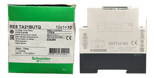 Rele Temporizador 3-300s 24vca/cc 110/220vca Re8ta21bu Novo! 220v