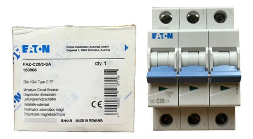 Disjuntor Tripolar Faz-c20/3-sa 20a Eaton